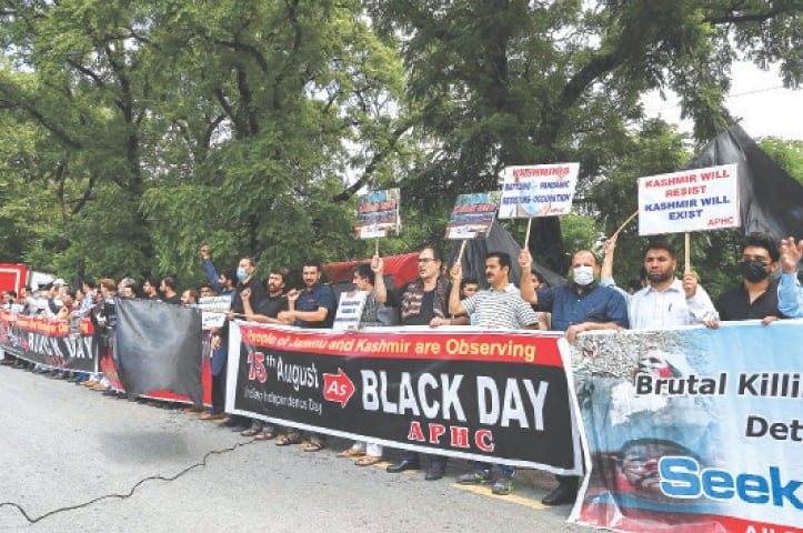 Indian Independence Day Marked as Black Day by the Kashmiris