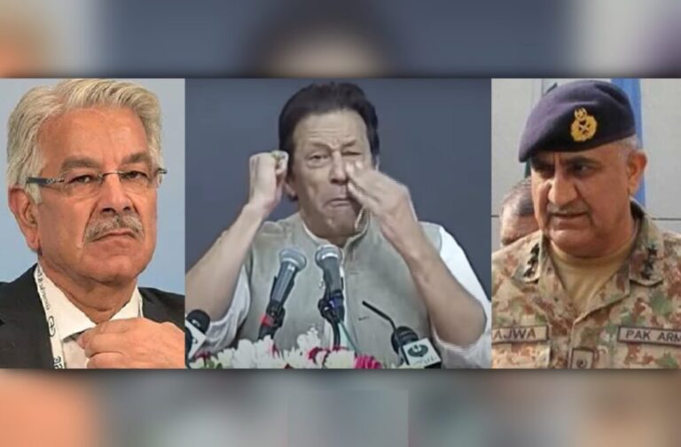 Chairman PTI Imran Turns Against Benefactor Gen Bajwa; Khawaja Asif